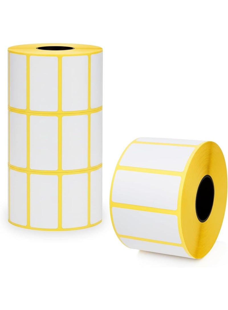 Barcode Label Rolls - Adhesive Labels For Barcode Printers, Set Of 4 Roll Size 2.5 CM X 5 CM, Each Roll Contains 1300 Labels, Easy Peel & Labeling Stickers - Image 5